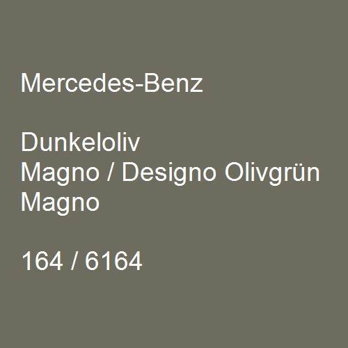 Mercedes-Benz, Dunkeloliv Magno / Designo Olivgrün Magno, 164 / 6164.